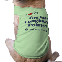 I Love My German Longhaired Pointers (Multi Dogs) pet clothing
