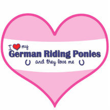 I Love My German Riding Ponies (Multiple Ponies) Photo Cutout