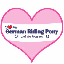 I Love My German Riding Pony (Female Pony) Photo Cutout