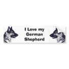 standard_bumpersticker - German Shepherd Bumper sticker