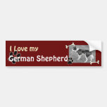 I love my German Shepherd Bumper Sticker