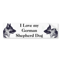 I Love my German Shepherd bumper stickers by skmcb497 I Love my German Shepherd bumper stickers