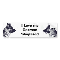 I Love my German Shepherd bumper stickers by skmcb497 I Love my German Shepherd bumper stickers
