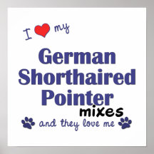 I Love My German Shorthaired Pointer Mixes Poster