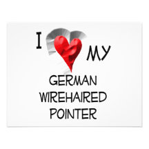 I Love My German Wirehaired Pointer Announcement