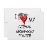 I Love My German Wirehaired Pointer Announcement