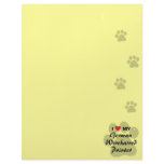 I Love My German Wirehaired Pointer Letterhead Template
