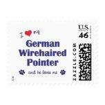 I Love My German Wirehaired Pointer (Male Dog) postage