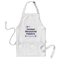 I Love My German Wirehaired Pointers (Multi Dogs) aprons