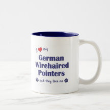 I Love My German Wirehaired Pointers (Multi Dogs) Coffee Mugs