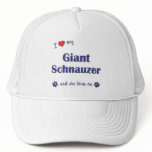 I Love My Giant Schnauzer (Female Dog) hats