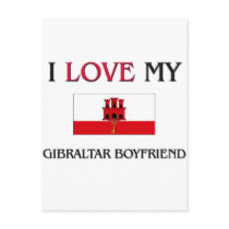 I Love My Gibraltar Boyfriend postcards by flagshirt I Love My Gibraltar Boyfriend postcards