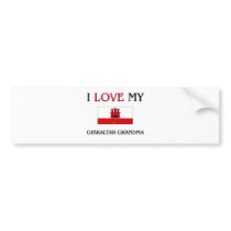 I Love My Gibraltar Grandma bumper stickers
