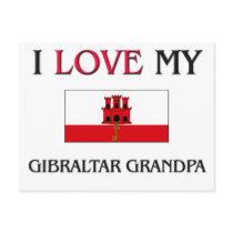 I Love My Gibraltar Grandpa postcards by flagshirt I Love My Gibraltar Grandpa postcards