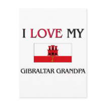 I Love My Gibraltar Grandpa postcards by flagshirt I Love My Gibraltar Grandpa postcards