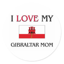 I Love My Gibraltar Mom stickers