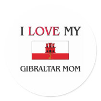 I Love My Gibraltar Mom stickers