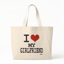 I love my girlfriend tote bag