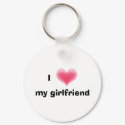 I Love My Girlfriend Keychain by LingLing08 I Love My Girlfriend Keychain