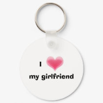 I Love My Girlfriend Keychain by LingLing08 I Love My Girlfriend Keychain