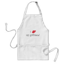 I Love My Girlfriend Orginal Design! Apron