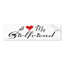 I Love My Girlfriend (v3) Bumper Sticker bumper stickers by I_Love_Shirts I Love My Girlfriend (v3) Bumper Sticker bumper stickers