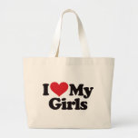 I Love My Girls Canvas Bag