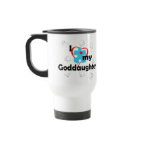 I Love My Goddaughter - Autism Coffee Mugs