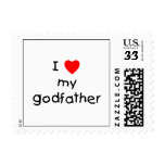 I Love My Godfather Postage Stamp