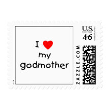 I Love My Godmother Postage Stamp
