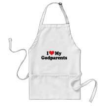 I Love My Godparents Apron