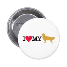 I Love My Golden Retriever ! Pin