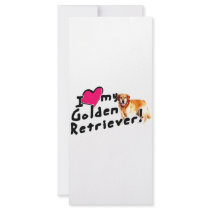 I love my Golden Retriever! Rack Card Template