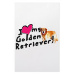 I love my Golden Retriever! Stationery Paper
