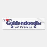 I Love My Goldendoodle (Female Dog) Bumper Stickers