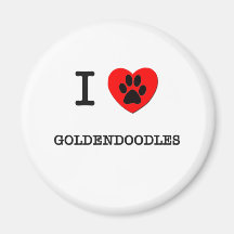I LOVE MY GOLDENDOODLES FRIDGE MAGNETS