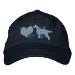 I Love my Gordon Setter Embroidered Hat (Blue) embroidered hats