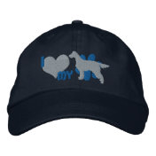 I Love my Gordon Setter Embroidered Hat (Blue)