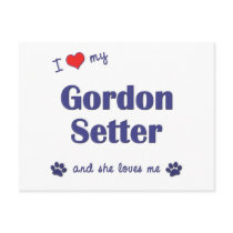 I Love My Gordon Setter (Female Dog) postcards by thatsalottadogs I Love My Gordon Setter (Female Dog) postcards