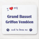 I Love My Grand Basset Griffon Vendeen (Male Dog) mousepads by thatsalottadogs I Love My Grand Basset Griffon Vendeen (Male Dog) mousepads