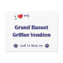 I Love My Grand Basset Griffon Vendeen (Male Dog) postcards by thatsalottadogs I Love My Grand Basset Griffon Vendeen (Male Dog) postcards