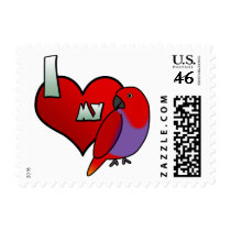 I Love my Grand Eclectus Stamps