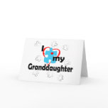 I Love My Granddaughter - Autism cards