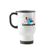 I Love My Granddaughter - Autism Mugs