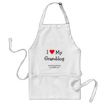 I Love My Granddog Apron by j9sk9s I Love My Granddog Apron