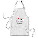 I Love My Granddog Apron