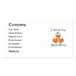 I love my grandma (boy ducky) business card template