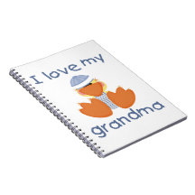 I love my grandma (boy ducky) spiral notebooks