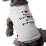 I love my grandma & grandpa pet shirt