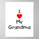 I love my grandma poster